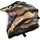 LS2 - MX701 Explorer C Trick - Helm - Mat Zwart/Bruin - Carbon