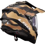 LS2 - MX701 Explorer C Trick - Adventure Motorhelm - Bruin - Sand