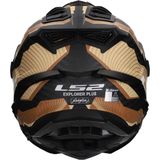 LS2 - MX701 Explorer C Trick - Motorhelm - Mat Zwart/Bruin