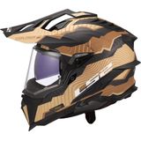 LS2 - MX701 Explorer C Trick - Motorhelm - Mat Zwart/Bruin