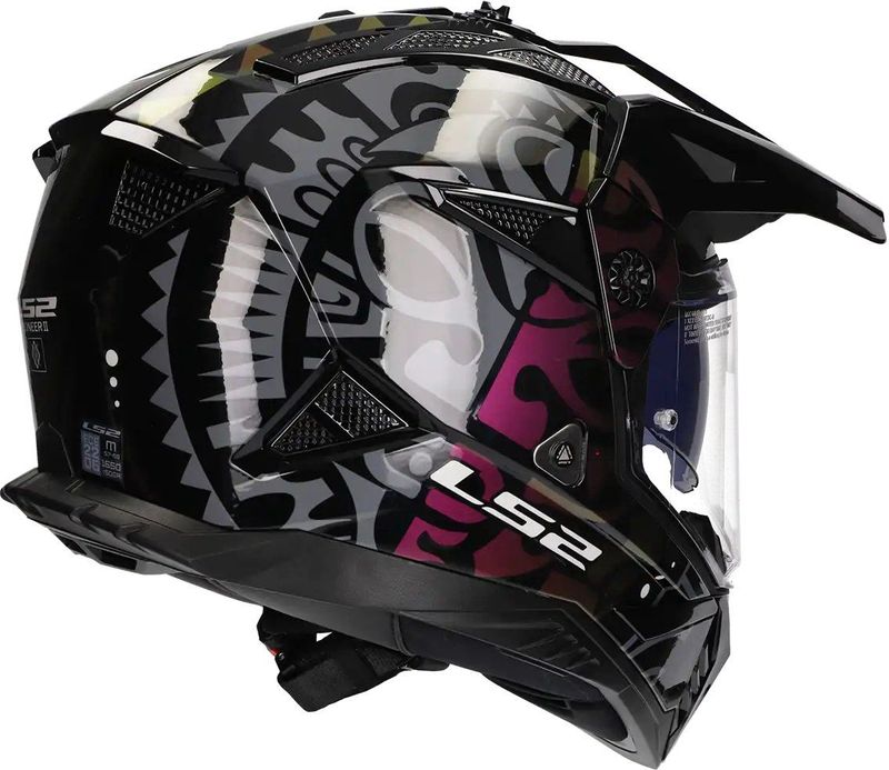 LS2 - MX702 Pioneer II Rangi - Integraalhelm - KPA - Zwart