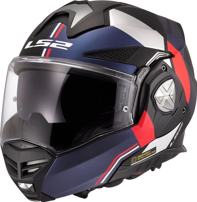 LS2 Helm Advant X Ultra FF901 blauw / rood maat XXL