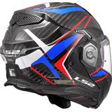 LS2 - FF901 Advant X Carbon - Systeemhelm - Wit Blauw - Lichtgewicht