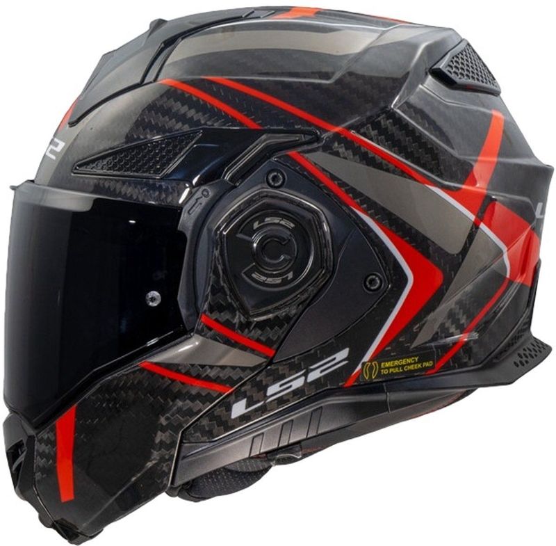 LS2 - Advant X Carbon - Jethelm - Carbon - Zonnevizier - Ventilatiesysteem