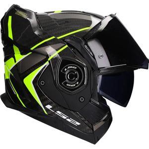 LS2 - FF901 Advant X Carbon - Systeemhelm - Geel - Carbon