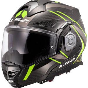 LS2 - FF901 Advant X Carbon - Systeemhelm - Geel - Carbon