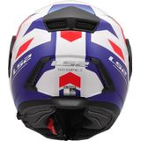 LS2 - FF902 Scope II - Systeemhelm - Duria Glans Wit Blauw Rood