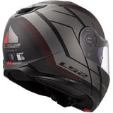 LS2 - FF908 Strobe II Code - Modulaire Helm - Voorbereid voor Communicatie - Zwart