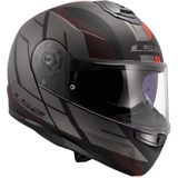 LS2 - FF908 Strobe II Code - Modulaire Helm - Voorbereid voor Communicatie - Zwart