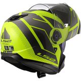 LS2 - FF908 Strobe II - Modulaire Helm - Geel / Grijs - KPA-schaal