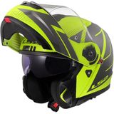 LS2 - FF908 Strobe II - Modulaire Helm - Geel / Grijs - KPA-schaal