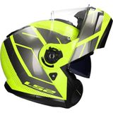 LS2 - FF908 Strobe II - Systeemhelm - H-Vis Geel Grijs - Polycarbonaat