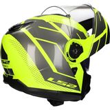 LS2 - FF908 Strobe II - Systeemhelm - H-Vis Geel Grijs - Polycarbonaat