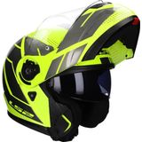 LS2 - FF908 Strobe II - Systeemhelm - H-Vis Geel Grijs - Polycarbonaat