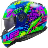 Modulaire Helm LS2 FF908 Strobe II Blauw-Groen
