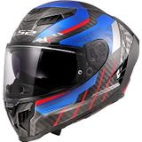LS2 - FF807 Dragon - Integraalhelm - Blauw Rood - Carbon