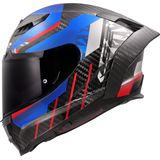 LS2 - FF807 Dragon - Integraalhelm - Blauw Rood - Carbon