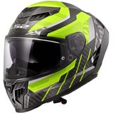 LS2 - FF807 Dragon - Integraalhelm - H-Vis Geel - Carbon