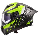LS2 - FF807 Dragon - Integraalhelm - H-Vis Geel - Carbon