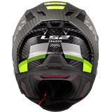 LS2 - FF807 Dragon - Integraalhelm - H-Vis Geel - Carbon