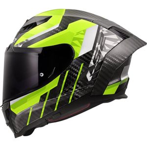 LS2 - Dragon Carbon Trax FF807 - Integraalhelm - Fluor Geel - Lichtgewicht