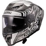 LS2 - FF807 Dragon - Integraalhelm - Zilver - Carbon