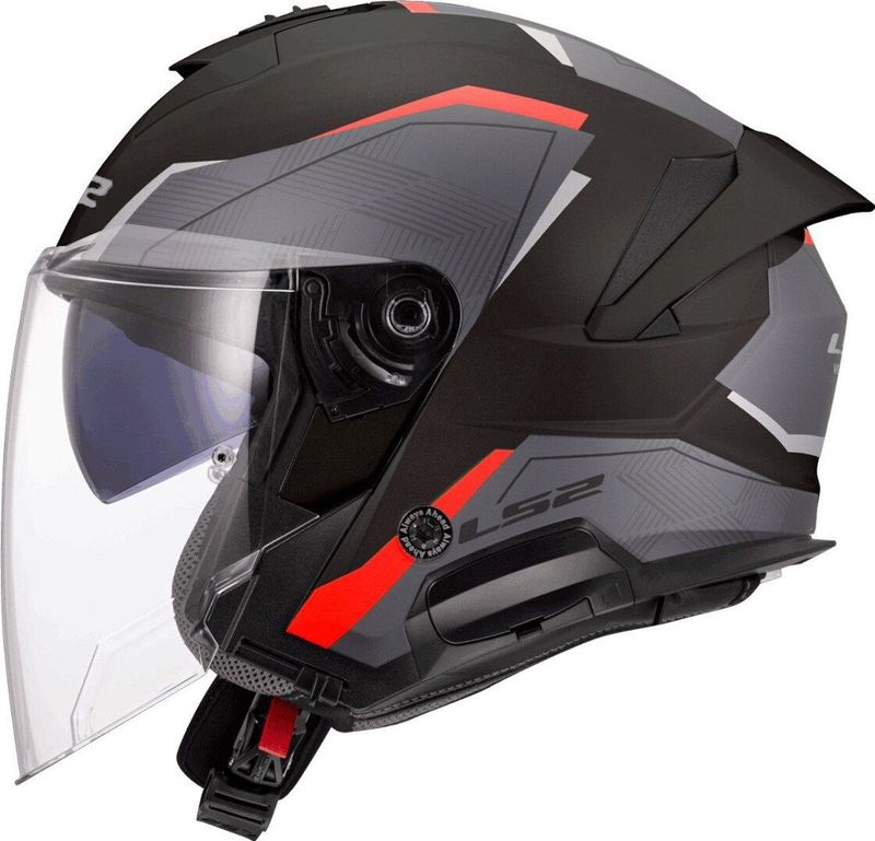 LS2 - OF618 Verso II Air - Open Helm - Zwart - Kinetic Polymer Alloy