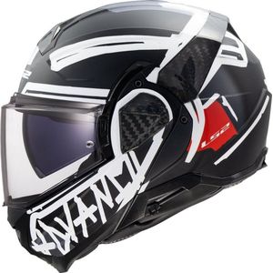 LS2 - FF910 Advant II Tape - Systeemhelm - Zwart