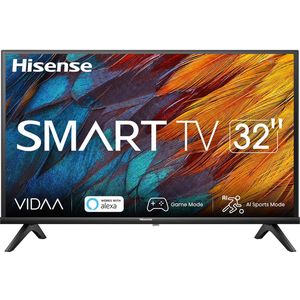 Hisense 32A4K TV - HD Smart TV 32 inch met speelmodus, AI-sport, Dolby DTS HD-geluid, hoog contrast, VIDAA U6, deelfunctie op tv (2023)