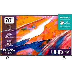 Hisense Led-TV 70E61KT, 177,8 cm / 70", 4K Ultra HD, Smart TV, Smart TV, Dolby Vision, triple tuner DVB-C/S2/T/T2