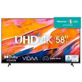 Hisense - 58A6K - LED TV - Zwart - 4K Ultra HD - Smart TV