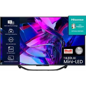 Hisense 55U7KQTUK tv 139,7 cm (55") 4K Ultra HD Smart TV Wifi Zwart 900 cd/m²