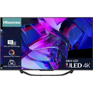 Hisense 55u7kq 4k Ultra Hd Hdr Mini-led Tv 55 Inch | Nieuw (outlet)