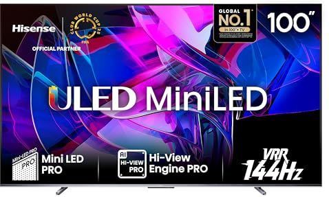 Hisense 100U7KQ - 100 inch - 4K MiniLED - 2023