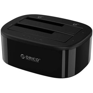 Orico docking station voor 2.5 inch / 3.5 inch HDD / SSD, 5Gbps, USB-C to USB-C/A met cloning function (zwart)
