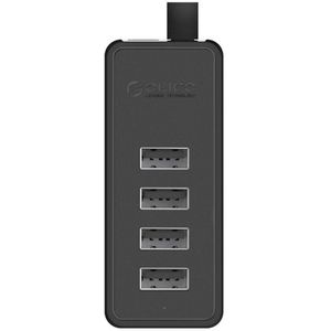 Orico - W5P-100 - USB naar 4x USB 2.0 Hub - Zwart - USB-A - 4 Havens