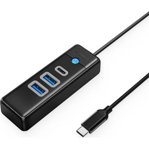 Orico - PWC2U-C3 - USB-C Hub - Zwart - 2x USB-A 3.0 + 1x USB-C 3.0