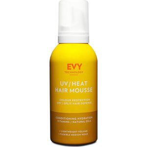 EVY UV/Heat Hair mousse - 150 ml - Kleur Beschermend en Hydraterend - Bevat vitamine B3/5/6, E, C en Natuurlijke Oliën