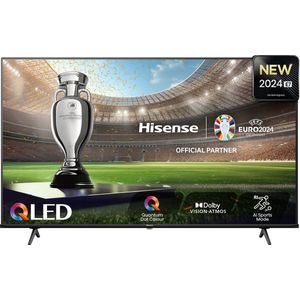 Hisense 43E7NQ QLED Smart TV, 109 cm (43 inch), Quantum Dot Colour, Dolby Vision, Dolby Atmos, speelmodus Plus, 60 Hz VRR 120 fps, Bluetooth & HDMI, spraakherkenning, TV, VIDAA (nieuw 2024)