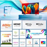 Hisense - 50E7NQ - QLED Smart TV - 127 cm - Quantum Dot Colour - Dolby Vision
