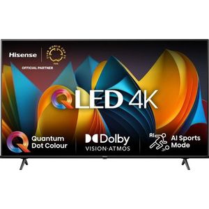 Hisense - 75E79NQ - 75 Inch - 4K Ultra HD QLED Smart TV - Zwart - Quantum Dot