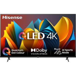 Hisense 75E7NQ QLED-Fernseher (189,00 cm/75 Zoll, VIDAA U7.6, Quantum Dot Colour, Dolby Atmos, Sprachassistenten)