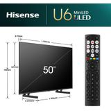 Hisense - 50U6NQ - 50 inch - 4K MiniLED - 2024