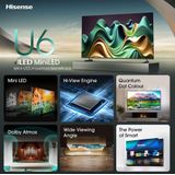 Hisense - 55U6NQ - Mini-led-tv - 140 cm - Quantum Dot Colour - Full Array Local Dimming
