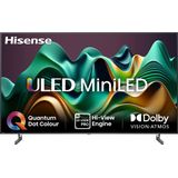 Hisense 55U6NQ 139 cm (55 Zoll) Fernseher 4K Mini LED ULED HDR Smart TV, 60Hz, HDMI 2.0, Game Mode Plus, Dolby Vision & Atmos, Bluetooth, Alexa Built-in, Anthrazit, [2024]