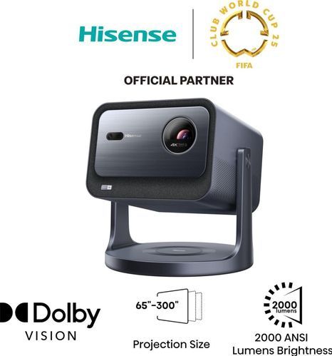 Hisense - C2 Pro - Mini Projector - Zwart - DLP Triple Laser - 2600 Lumen