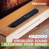 Hisense - Soundbar - 2.1 Kanaals - Ingebouwde Subwoofer - Dolby Digital Plus