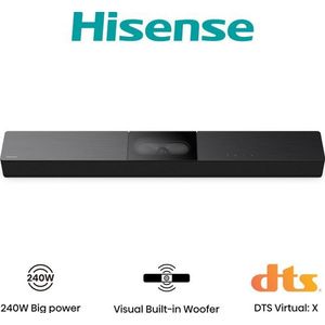 Hisense - Soundbar - 2.1 Kanaals - Ingebouwde Subwoofer - Dolby Digital Plus