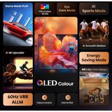 Hisense - 50" QLED E7Q - TV - Zwart - 4K UHD - Quantum Dot Techniek