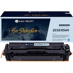 G&G - Toner - Cyaan - Compatibel met HP 203X - CF541X/Cartridge 054H